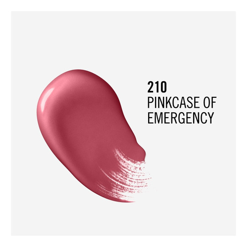 Rimmel  Labial Líquido Lasting Provocalips Acabado Liso Color 210 Pinkcase Of Emergency