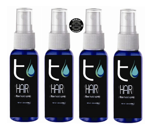 4 Spray Fijador Voluminizador P/ Fibra Capilar. Keratin Hair