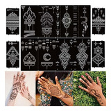 Tatuaje Temporale - Divawoo 12 Sheet Henna Tattoo Stenci