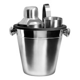 Kit Jogo Para Bar Bartender Com Coqueteleira 5 Peças Inox