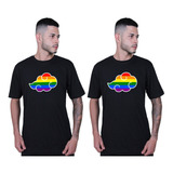 Kit 2 Camiseta Unissex Casal Naruto Akatsuki Lgbt Anime