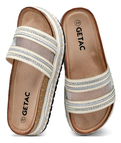 Sandalias Corcho Plataforma Chanclas Mujer Punta Abierta | Envío gratis