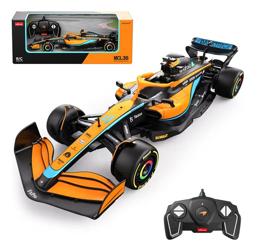 Modelo De Juguete Rc Mcl36 1/18 F1 Mclaren #4 Norris Con Con