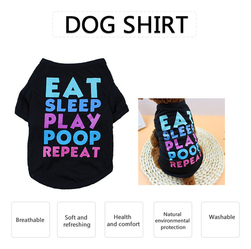 Camiseta Perro Ropa Verano Estampada Mascotas