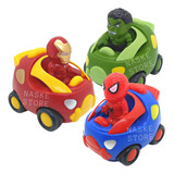 Auto Friccion Avengers Ironman Hulk Spiderman Hombre Araña