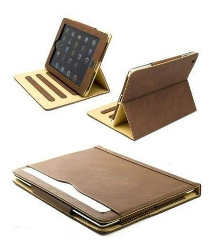 Nueva S-tech Para Apple iPad 2 3 4 Generación Suave Marrón C