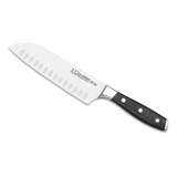 Cuchillo 3 Claveles #1536 Santoku Alveolado Toledo 18 Cm