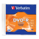 Dvd-r Verbatim Caja Slim Pack 10 Unidades