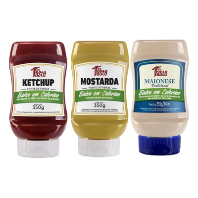 Kit Ketchup + Mostarda + Maionese - Mrs Taste | Frete grátis