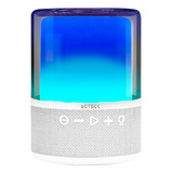 Bocina Bluetooth Acteck 5.2 20w Iluminación Rgb Glee Pure Color Blanco