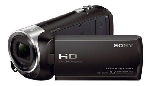 Câmera De Vídeo Filmadora Sony Hdr-cx240 Hd 54x Ntsc Preta