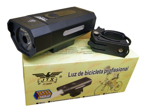 Lanterna Farol Bike Profissional Bicicleta Jws 8201 Usb