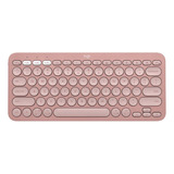 Teclado Logitech Pebble Keys 2 K380s Español Rosa