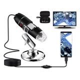 Microscopio Digital Usb 40x A 1000x, 8 Led Bysameyee