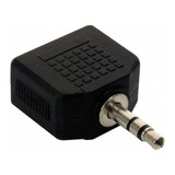 Ficha Conector Adaptador Plug 3.5mm A 2 Jack Hembra 3.5mm