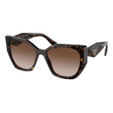 Prada Spr 19z 2au-6s1 Square Shape Carey Cafe Degradado