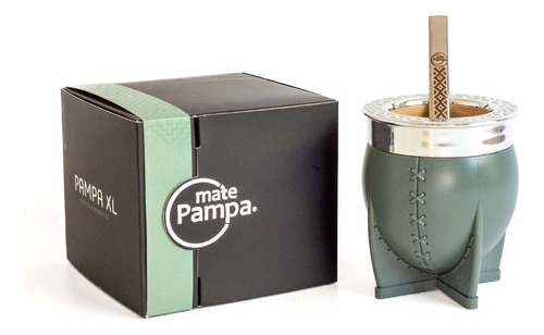 Mate Pampa Xl Verde Original Imperial + Bombilla Acero