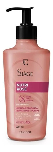Shampoo Siàge Nutri Rose 400ml - Eudora