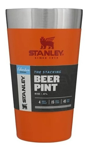 Copo Termico Stanley Sem Tampa Laranja Beer Pint