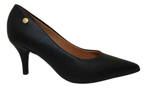 Scarpin Sapato Vizzano Feminino Salto Baixo Fino Macio