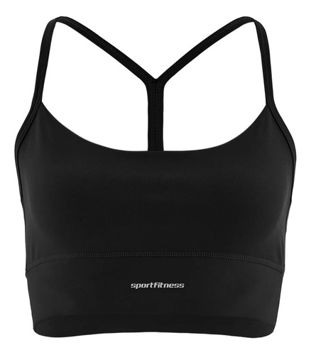 Top Sin Mangas Mujer Moon Sportfitness Negro