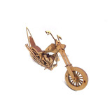 Moto Chopper Easy Rider. Quebra Cabeça 3d. Miniatura Em Mdf