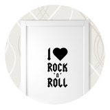 Adesivo Para Porta I Love Rock N Roll