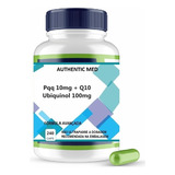 Pqq 10mg + Q10 Ubiquinol 100mg 240 Cápsulas Genuíno