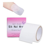 Rollo Fibra De Vidrio Adhesiva Silk Nail Wrap Uñas Gel Uv