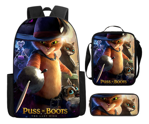 Mochila De Gato Con Botas De Dibujos Animados De Amazon Hot