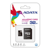 Tarjeta Memoria Microsd Adata 32gb Ausdh32gcl4-ra1 Adaptador