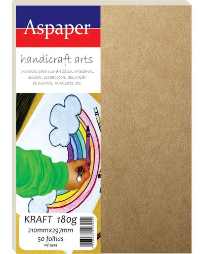 Papel Especial Kraft 180g A4 50 Fls