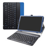 Funda+teclado Liushan Para Galaxy Tab S5e 105 Inal Azul