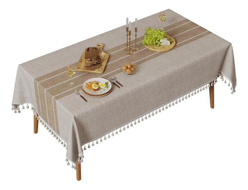 Mantel De Mesa Algodón Y Poliéster 140 * 180 Cm