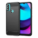 Funda Tpu Fiber Carbon Airbag Para Motorola G31 + Glass 9d