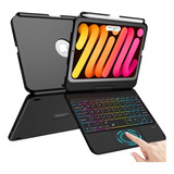 Funda Teclado Retroiluminacion P/ iPad Mini 6 Mousepad