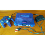 Nintendo 64 N64 Sabores Uva Azul Roxo Translúcido 