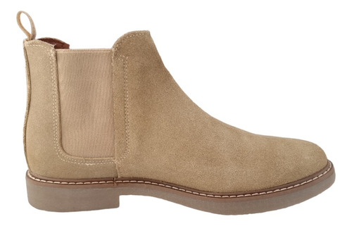 Bota Botín Hombre Vestir Triples Beige 35800 Piel Gamuza