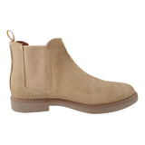 Bota Botín Hombre Vestir Triples Beige 35800 Piel Gamuza