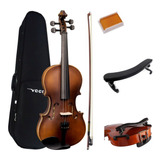 Violino Estudante Vogga Von144n Completo 4/4 + Espaleira