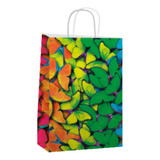 Bolsa Regalo Fantasia Papel Estampada  22x10x30 Pack X10