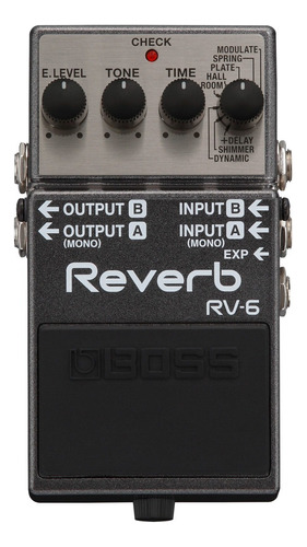 Pedal De Efeito Boss Rv-6 Reverb C/ Shimmer Rv6 Guitarra +nf