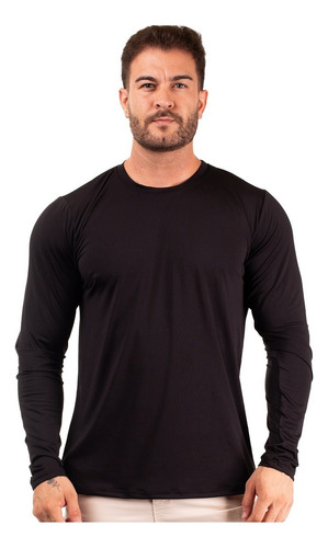 Camisa Térmica Masculina Manga Longa Proteção Uv Comprida