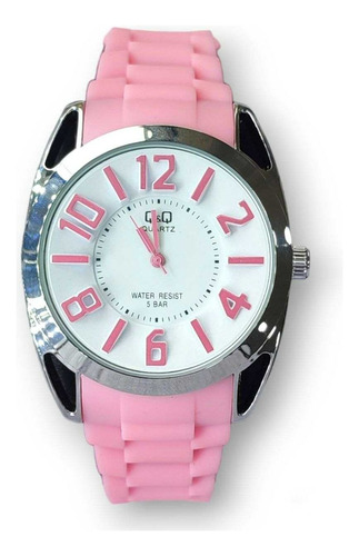Reloj Qyq Original Deportivo Mujer Pulso Rosa Siliconado