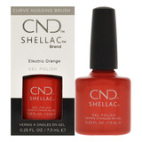 Nail Color Cnd Shellac Electric Orange 7ml