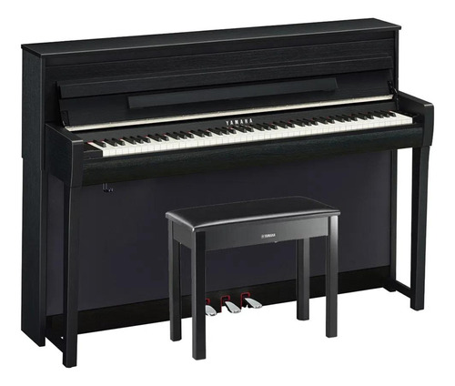 Piano Digital Yamaha Clavinova Clp785 Negro Con Banco 110 V - 220 V