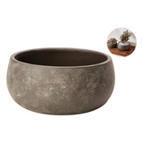 Cachepot Vaso Decorativo Sala Jardim Enfeite Mesa Em Cimento