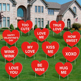 Glenmal 12 Piezas De Decoración Para El Día De San Valentín,