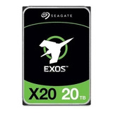 Hd Servidor Seagate 20tb Exos X20 Sata 6gbps 7200rpm 256mb Cor Prateado