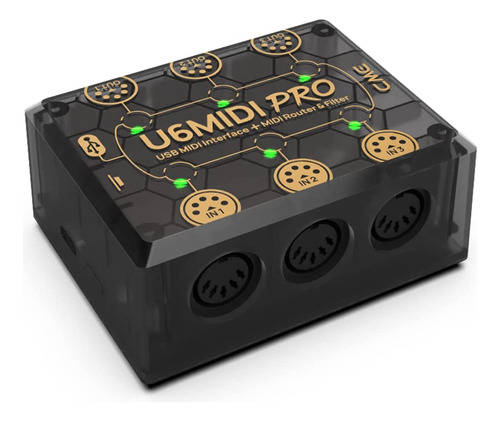 U6midi Pro  Interfaz Midi Usb Con Enrutador Y Filtro Av...